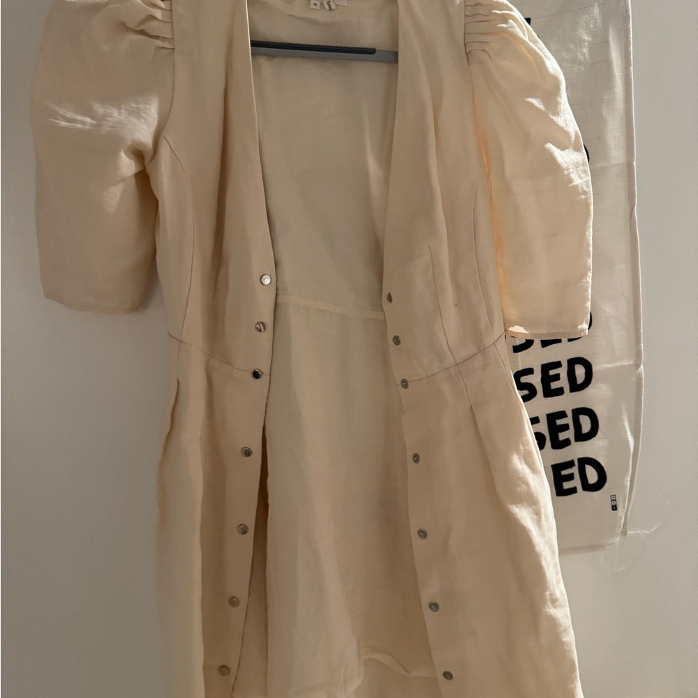Ba&Sh Beige Button-Down Dress